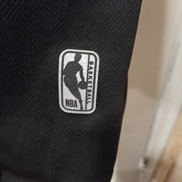 RARE NBA Brand NBA Logo Black Baseball Jersey #46 Men's Sz XXL - Picture 7 of 15